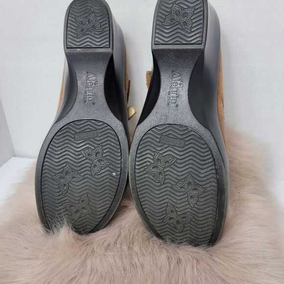 Alegria Ella Saddle Brown Mary Jane Comfort Leather Shoes ELL-632 Size 10 - Picture 10 of 10